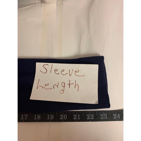 Vintage Cocktail Dress Sequin Bodice 60s Classic Elegant Navy Womens SZ 10 - Picture 9 of 13